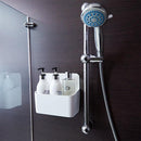 収納ラック お風呂場 浴室 マグネット バス収納 ラック 磁石 壁付け 収納ホルダー 収納棚 磁着 シンプル 水きれ 水はけ 白 ホワイト 大きめ 【納期A】【fmk-mpb-001】