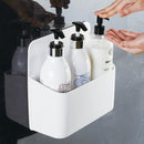 収納ラック お風呂場 浴室 マグネット バス収納 ラック 磁石 壁付け 収納ホルダー 収納棚 磁着 シンプル 水きれ 水はけ 白 ホワイト 大きめ 【納期A】【fmk-mpb-001】