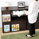 収納ラック 2個セット 棚 ラック フラップ扉 チェスト 収納ラック 見せる収納 魅せる収納 おしゃれ リビング 書斎 子供部屋 オフィス カフェ風 北欧 インテリア 【納期A】【gr-fr-2p】