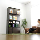 収納ラック 2個セット 棚 ラック フラップ扉 チェスト 収納ラック 見せる収納 魅せる収納 おしゃれ リビング 書斎 子供部屋 オフィス カフェ風 北欧 インテリア 【納期A】【gr-fr-2p】