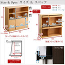 収納ラック 2個セット 棚 ラック フラップ扉 チェスト 収納ラック 見せる収納 魅せる収納 おしゃれ リビング 書斎 子供部屋 オフィス カフェ風 北欧 インテリア 【納期A】【gr-fr-2p】