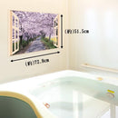 お風呂場 ポスター ウォールステッカー 浴室 バスルーム 耐水 絵画 洗面所 トイレ キッチン おしゃれ 桜 川 銀杏並木 雪富士山 【納期A】【gto-809565】