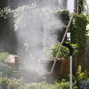 ミストシャワー 屋外用 スタンド 自立式 業務用 ノズル 庭 ホース 節水 霧 散水機 学校 熱中症対策 体感温度 下げる 涼しい 夏 猛暑 気化熱 【納期A】【gto-810938】