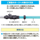 ミストシャワー 屋外用 スタンド 自立式 業務用 ノズル 庭 ホース 節水 霧 散水機 学校 熱中症対策 体感温度 下げる 涼しい 夏 猛暑 気化熱 【納期A】【gto-810938】