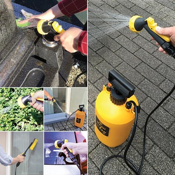 水圧洗浄機 コードレス 小型 家庭用 水圧クリーナー 洗浄器 ポンプ 加圧式 ベランダ 窓 掃除 網戸 サッシ 玄関 網戸 お墓石 洗車 ポンプ式 【納期A】【gto-811297】