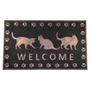 玄関マット 猫 ネコ エントランスマット おしゃれ 薄手 薄い 屋外用 泥よけ 【納期A】【gto-811526】