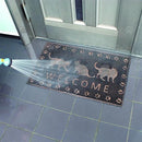 玄関マット 猫 ネコ エントランスマット おしゃれ 薄手 薄い 屋外用 泥よけ 【納期A】【gto-811526】