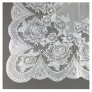 テーブルクロス 撥水 おしゃれ レース柄 花柄 薔薇 バラ 高級感 テーブルマット ランチョンマット 汚れ防止 ローズ 白 フィルム 日本製 小 【納期A】【gto-813075】