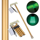 杖 おしゃれ 歩行用 介護用 蛍光 安全 つえ ステッキ 折りたたみ 【納期A】【gto-8703031】