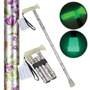 杖 おしゃれ 歩行用 介護用 蛍光 安全 つえ ステッキ 折りたたみ 【納期A】【gto-8703031】