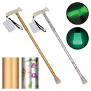 杖 おしゃれ 歩行用 介護用 蛍光 安全 つえ ステッキ 折りたたみ 【納期A】【gto-8703031】