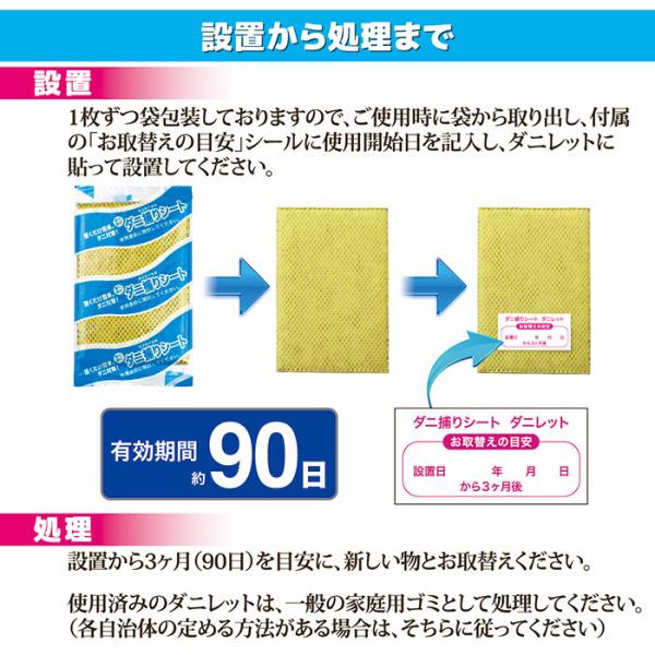 ダニ捕りシート ダニ取り ダニ対策 ソファ 布団 押入れ カーペット ラグ 絨毯 敷物 マット 車 誘引 安全 赤ちゃん 無害 ペット アレルギー 【納期A】【gto-8704531】