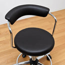 デスクチェア オフィスチェアー 昇降式 ガス圧 椅子 背もたれ シンプル キャスター付き 回転チェア カット パソコンチェア 黒 ブラック 白 ホワイト 赤 レッド 【納期B】【h1080】