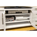 TVラック テレビ台 収納スペース キャスター付き テレビラック TV台 テレビローボード 白 ホワイト 茶色 黒 ブラック シンプル 扉 引き出し 【納期B】【hit08】