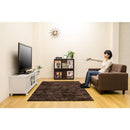 TVラック テレビ台 収納スペース キャスター付き テレビラック TV台 テレビローボード 白 ホワイト 茶色 黒 ブラック シンプル 扉 引き出し 【納期B】【hit08】