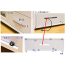 TVラック テレビ台 収納スペース キャスター付き テレビラック TV台 テレビローボード 白 ホワイト 茶色 黒 ブラック シンプル 扉 引き出し 【納期B】【hit08】