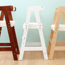 キッズチェア ダイニング 木製 ハイチェア 天然木 子供用 椅子 キッズ用 子ども用 コンパクト スリム 高さ調節 座高調整 安全設計 丈夫 足置き 軽い 軽量 即納 【納期E】【ht-cch】