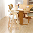 キッズチェア ダイニング 木製 ハイチェア 天然木 子供用 椅子 キッズ用 子ども用 コンパクト スリム 高さ調節 座高調整 安全設計 丈夫 足置き 軽い 軽量 即納 【納期E】【ht-cch】
