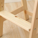 キッズチェア ダイニング 木製 ハイチェア 天然木 子供用 椅子 キッズ用 子ども用 コンパクト スリム 高さ調節 座高調整 安全設計 丈夫 足置き 軽い 軽量 即納 【納期E】【ht-cch】