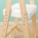 キッズチェア ダイニング 木製 ハイチェア 天然木 子供用 椅子 キッズ用 子ども用 コンパクト スリム 高さ調節 座高調整 安全設計 丈夫 足置き 軽い 軽量 即納 【納期E】【ht-cch】