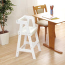 キッズチェア ダイニング 木製 ハイチェア 天然木 子供用 椅子 キッズ用 子ども用 コンパクト スリム 高さ調節 座高調整 安全設計 丈夫 足置き 軽い 軽量 即納 【納期E】【ht-cch】