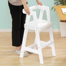 キッズチェア ダイニング 木製 ハイチェア 天然木 子供用 椅子 キッズ用 子ども用 コンパクト スリム 高さ調節 座高調整 安全設計 丈夫 足置き 軽い 軽量 即納 【納期E】【ht-cch】