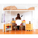 ロフトベット コンセント付き 宮棚つき 大人 対応 耐荷重 丈夫 安心 安全 おしゃれ はしご 梯子 パイプベッド ベッド ベット グリーン 緑 黒 白 【納期E】【ht70-94】