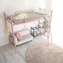 ロフトベット コンセント付き 宮棚つき 大人 対応 耐荷重 丈夫 安心 安全 おしゃれ はしご 梯子 パイプベッド ベッド ベット グリーン 緑 黒 白 【納期E】【ht70-94】