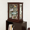 フィギュアケース コレクションケース ショーケース コレクションラック フィギュア プラモデル 模型 棚 扉つき 背面ミラー 鏡あり スリム 縦型 【納期B】【itc45】