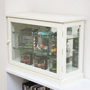 コレクションケース 背面鏡 ミラー 小さめ 小さいサイズ コレクションラック 棚 扉あり ワイド 横型 フィギュア 模型 おもちゃ フィギュアケース 【納期B】【itc60】