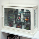 コレクションケース 背面鏡 ミラー 小さめ 小さいサイズ コレクションラック 棚 扉あり ワイド 横型 フィギュア 模型 おもちゃ フィギュアケース 【納期B】【itc60】