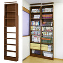 天井つっぱり本棚 愛書家 本棚 天井突っ張り スリム 書棚 180 おしゃれ 薄型 省スペース a4 【納期C】【jea-ch-6017】