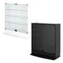 コレクションラック ロータイプ 低い ディスプレイケース ブラック ホワイト おしゃれ 【納期C】【jea-cr-t8329l】