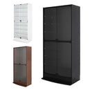 コレクションラック ハイタイプ 奥行39cm 収納 棚 黒 白 シンプル 【納期C】【jea-cr-t8339】