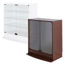 コレクションケース ロー 低い ディスプレイラック ブラック ホワイト 【納期C】【jea-cr-t8339l】