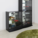 コレクションケース ロー 低い ディスプレイラック ブラック ホワイト 【納期C】【jea-cr-t8339l】