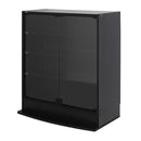 コレクションケース ロー 低い ディスプレイラック ブラック ホワイト 【納期C】【jea-cr-t8339l】