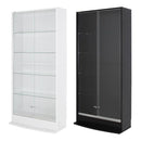 コレクションケース 引き戸 ハイタイプ おしゃれ 白 黒 ディスプレイラック 【納期C】【jea-cr-th8329】