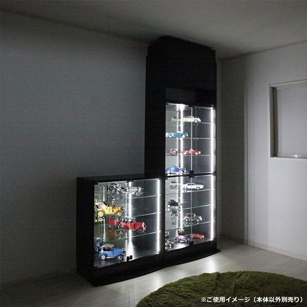 コレクションケース 引き戸 ハイタイプ おしゃれ 白 黒 ディスプレイラック 【納期C】【jea-cr-th8329】