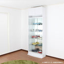 ディスプレイラック 引き戸 おしゃれ ホワイト ブラック コレクションケース 【納期C】【jea-cr-th8339】