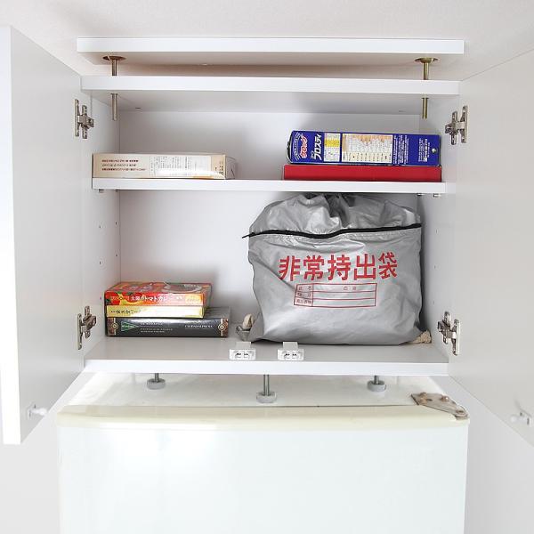冷蔵庫 上置き 冷蔵庫上置き 冷蔵庫用上置き 耐震 地震 対策 転倒防止 収納 棚 ロータイプ 【納期C】【jea-ibj-60l】