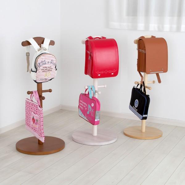 ランドセルラック ポール ハンガーラック ポールハンガー おしゃれ 木製 北欧 【納期C】【jea-jj-100p】