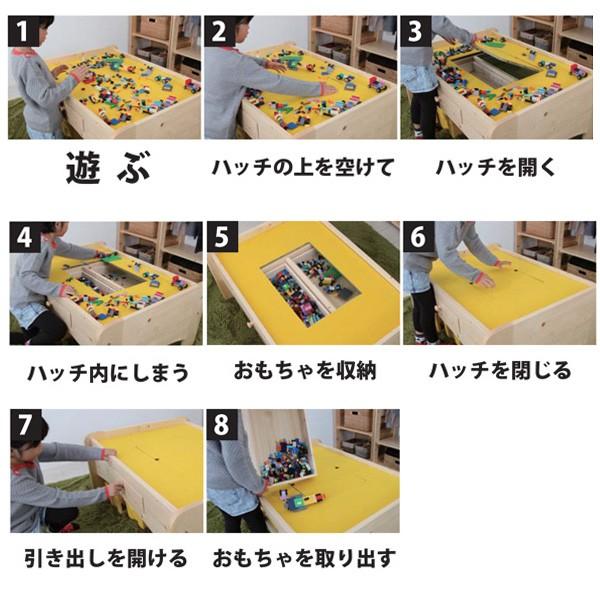 子ども 遊び場 テーブル 引き出し 収納 オモチャ スペース 【納期C】【jea-jj-90pt】