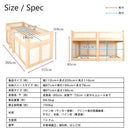 ロフトベッド 子供 はしご 木製 ハイタイプ すのこベッド シングル スペース 床下 収納庫 秘密基地 子ども用 部屋 引き戸 カビ ダニ 防止 【納期C】【jea-kura-110】