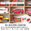 ミニカー 収納 棚 おしゃれ トミカ 収納棚 収納ケース 収納ボックス 箱ごと 大量 ディスプレイラック コレクションケース 壁寄せ アクリル 扉 見せる収納 日本製 【納期C】【jea-mcd-78】