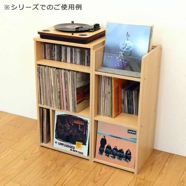 レコード収納 棚 シェルフ LP コレクションラック ディスプレイラック レコード盤 見せる 魅せる おしゃれ 大容量 幅木避け 除け コンセント隠し 日本製 国産 【納期C】【jea-rcs-50】