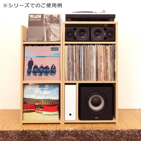 レコード収納 棚 シェルフ LP コレクションラック ディスプレイラック レコード盤 見せる 魅せる おしゃれ 大容量 幅木避け 除け コンセント隠し 日本製 国産 【納期C】【jea-rcs-50】