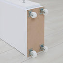 隙間収納 幅 15cm すき間 収納 棚 洗面所 キッチン 4段 引き出し ランドリー キャスターつき コンセント付き 日本製 高品質 白 ホワイト 【納期C】【jea-rsw-1529】