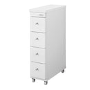 隙間収納 幅 20cm すき間 収納 棚 洗面所 キッチン 4段 引き出し ランドリー キャスターつき コンセント付き 日本製 高品質 白 ホワイト 【納期C】【jea-rsw-2044】