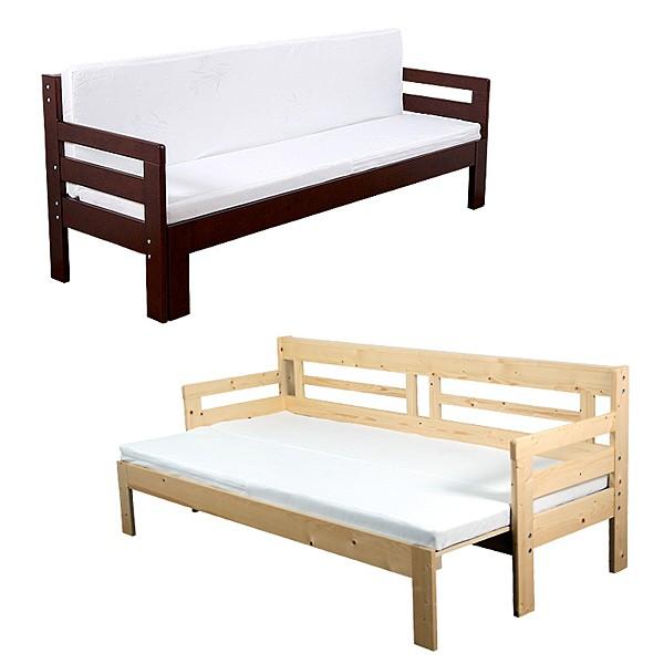 ソファベッド シングル すのこ 天然木 ソファーベッド マットレス付 スノコベッド コンパクト 【納期C】【jea-sfb-200m】